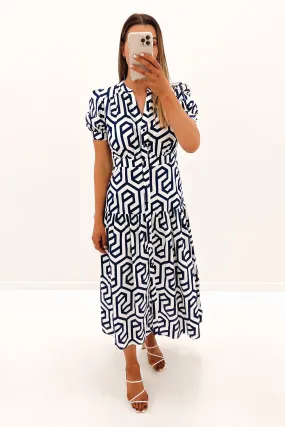 Sharee Midi Dress Navy