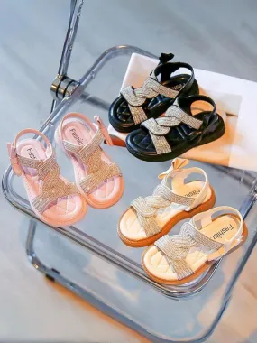 Shimmer and Shine: Girls' Fancy Glitter Sandals for Every Occasion By Liv and Mia