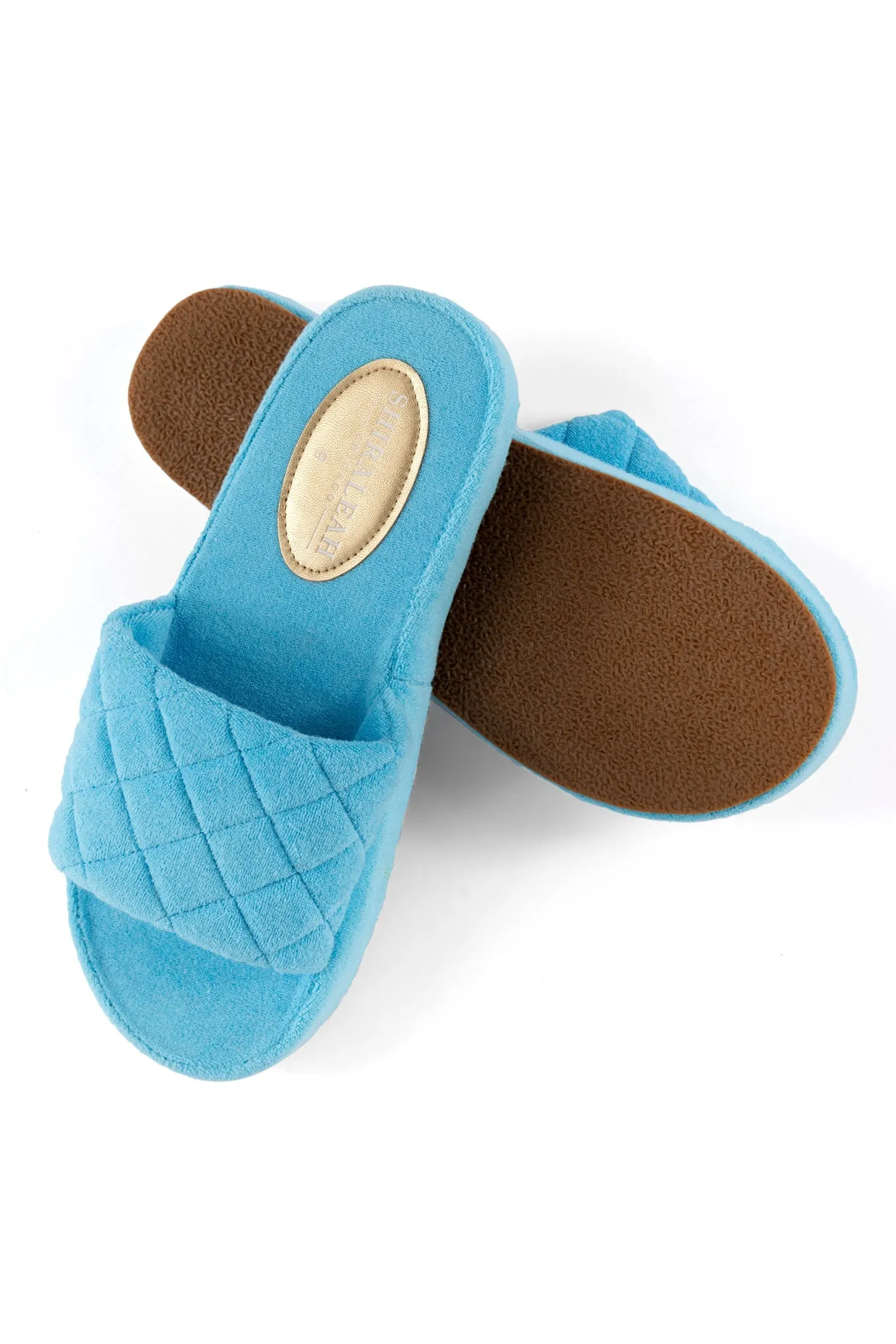 Shiraleah Sol Terry Pool Slides, Turquoise - FINAL SALE ONLY