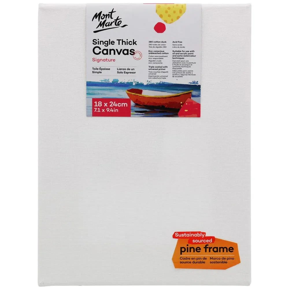 Single Thick Canvas Signature 18 x 24cm (7.1 x 9.4in) - Mont Marte