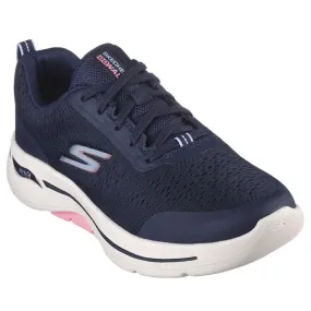 Skechers Go Walk Arch Fit WIDE Uptown Summer Navy Pink