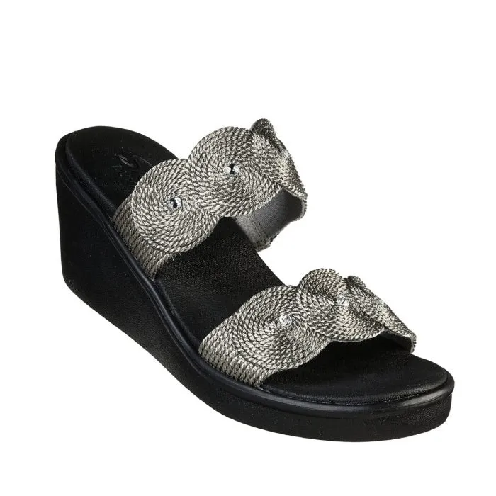 Skechers Wedges Rumble On Circle City Pewter CLEARANCE