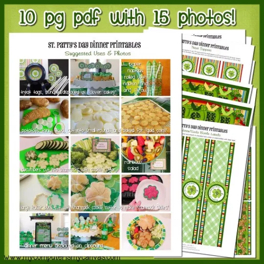 St. Patrick's Day Dinner Ideas with Printables