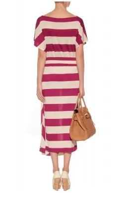 Striped Raspberry Dress