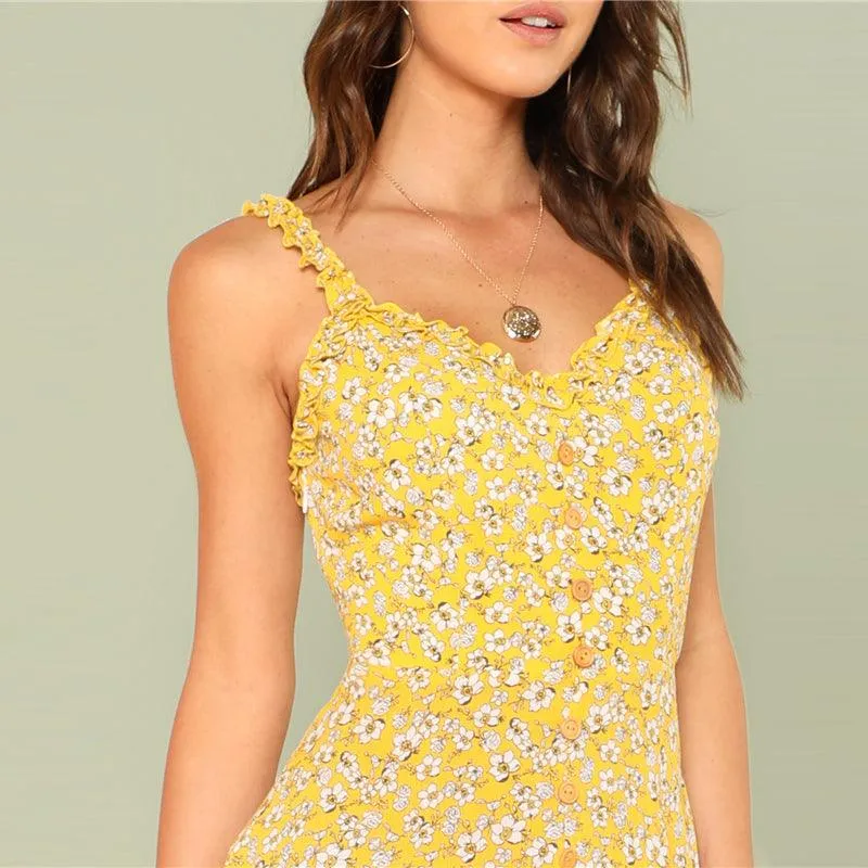 SUNSHINE & FLOWERS DRESS