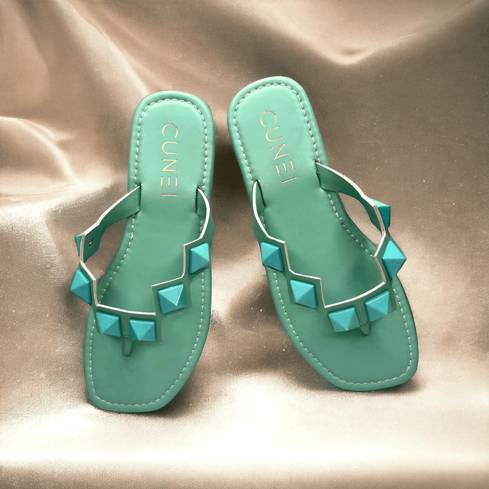 Teal Stud Flats