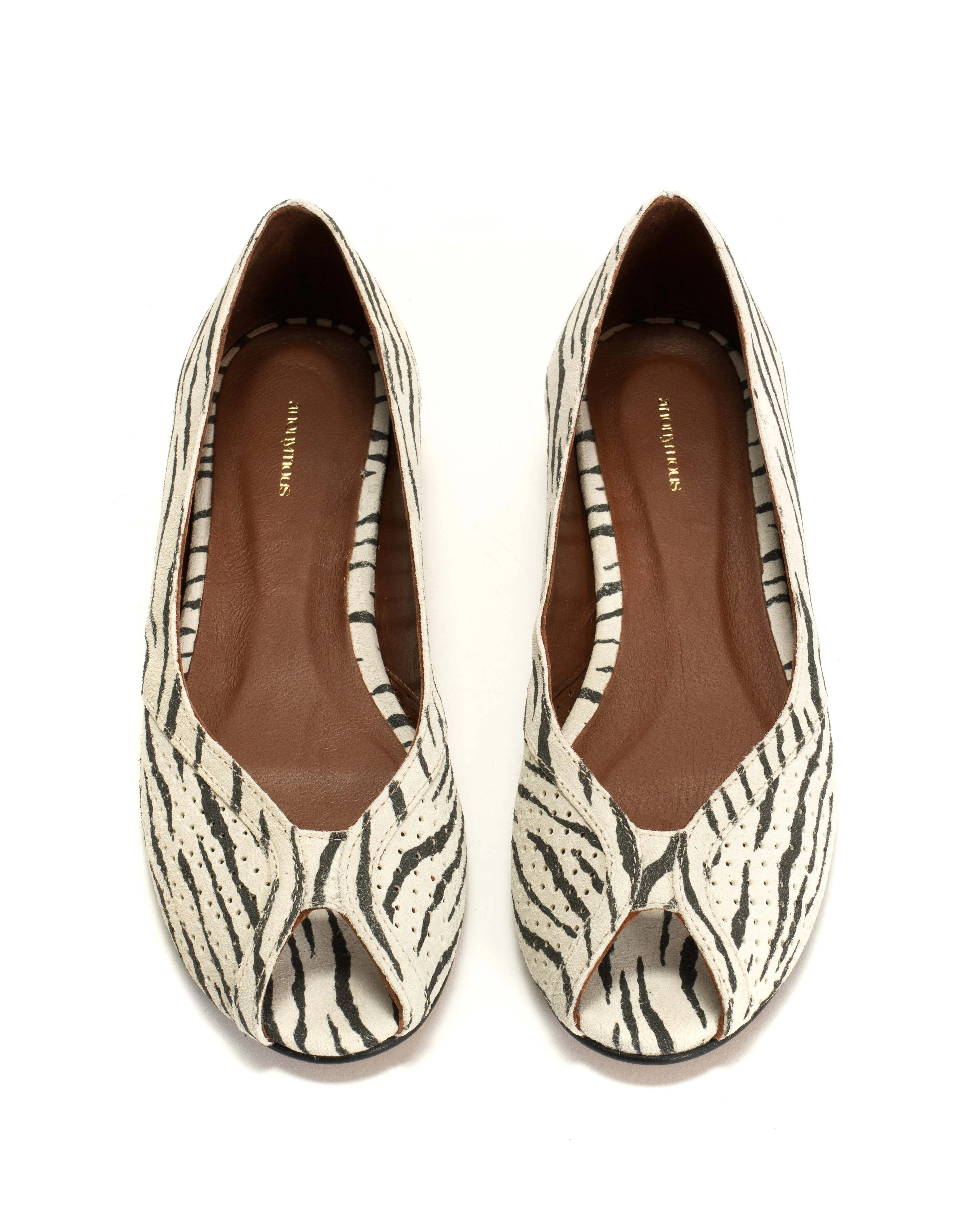 Tiffy Calf suede print Zebra