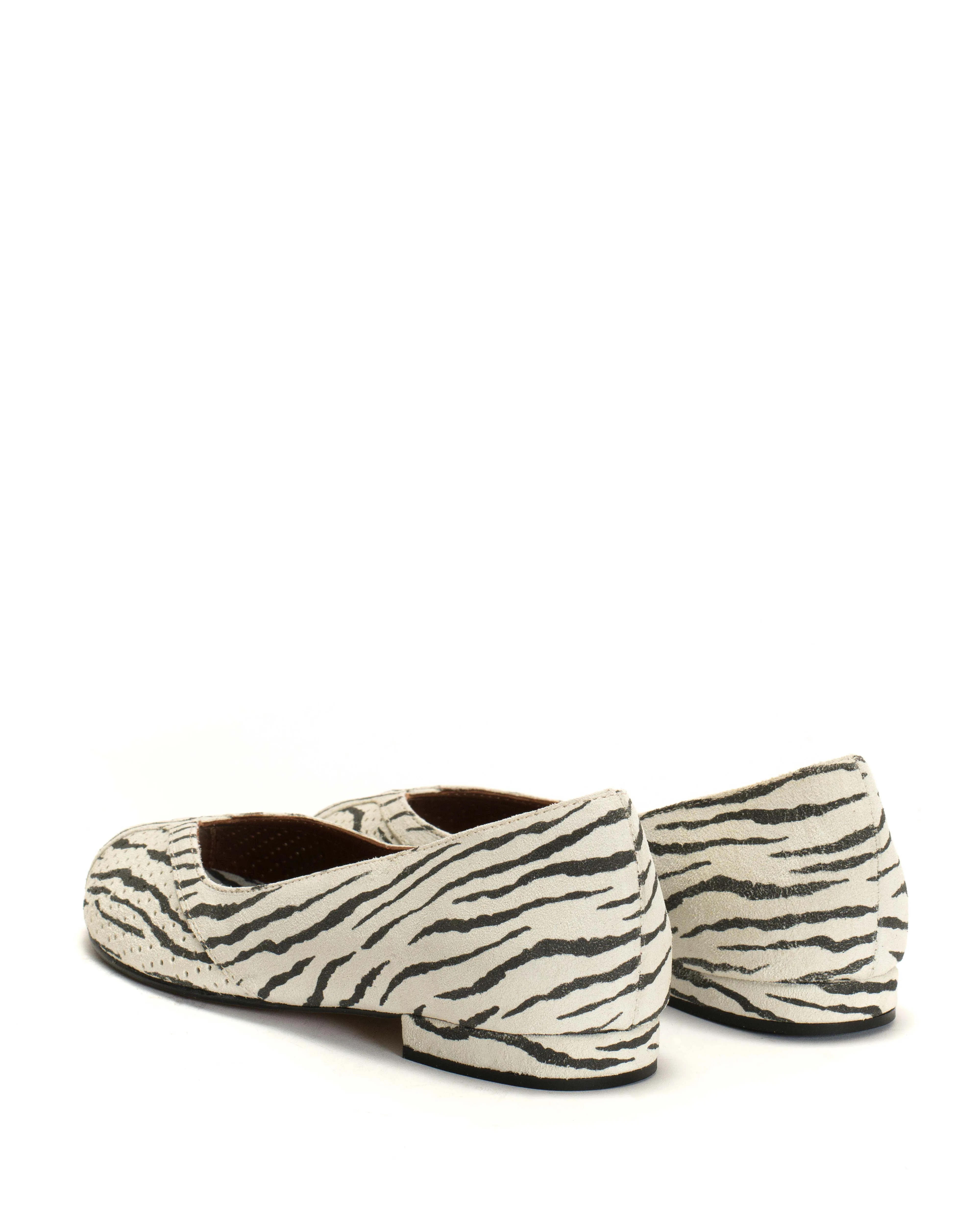 Tiffy Calf suede print Zebra