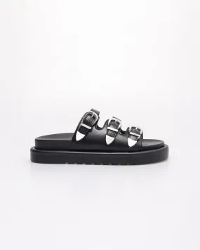 Tomaz NN397 Ladies Triple Strap Sandals (Black)