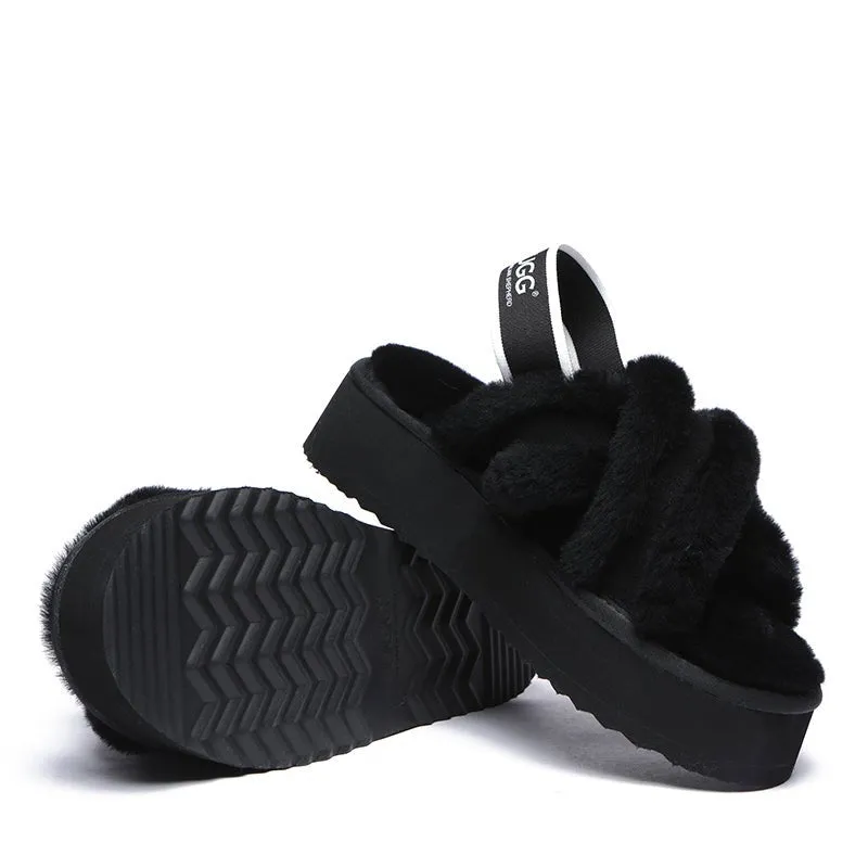 UGG Sayuri Platform Cross Slides