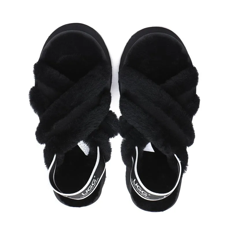 UGG Sayuri Platform Cross Slides