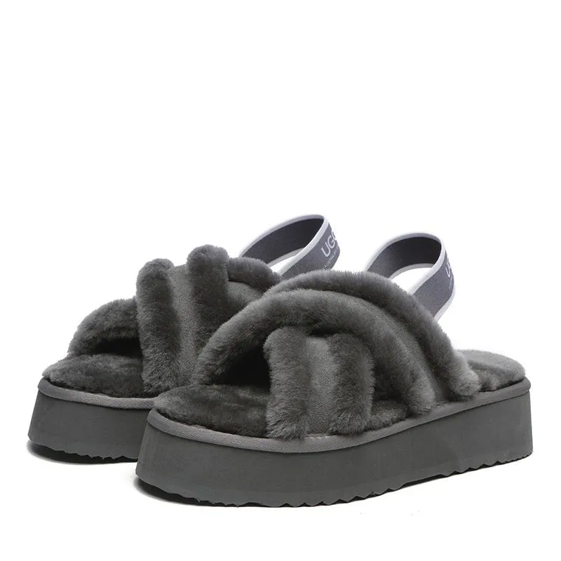 UGG Sayuri Platform Cross Slides