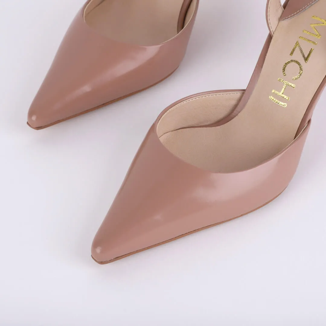 *UK size 2.5 - TESORO - pink-beige, 7cm heels