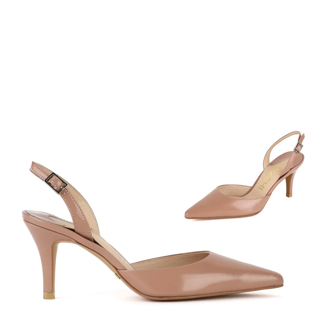 *UK size 2.5 - TESORO - pink-beige, 7cm heels