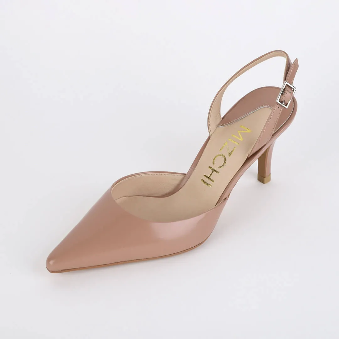 *UK size 2.5 - TESORO - pink-beige, 7cm heels