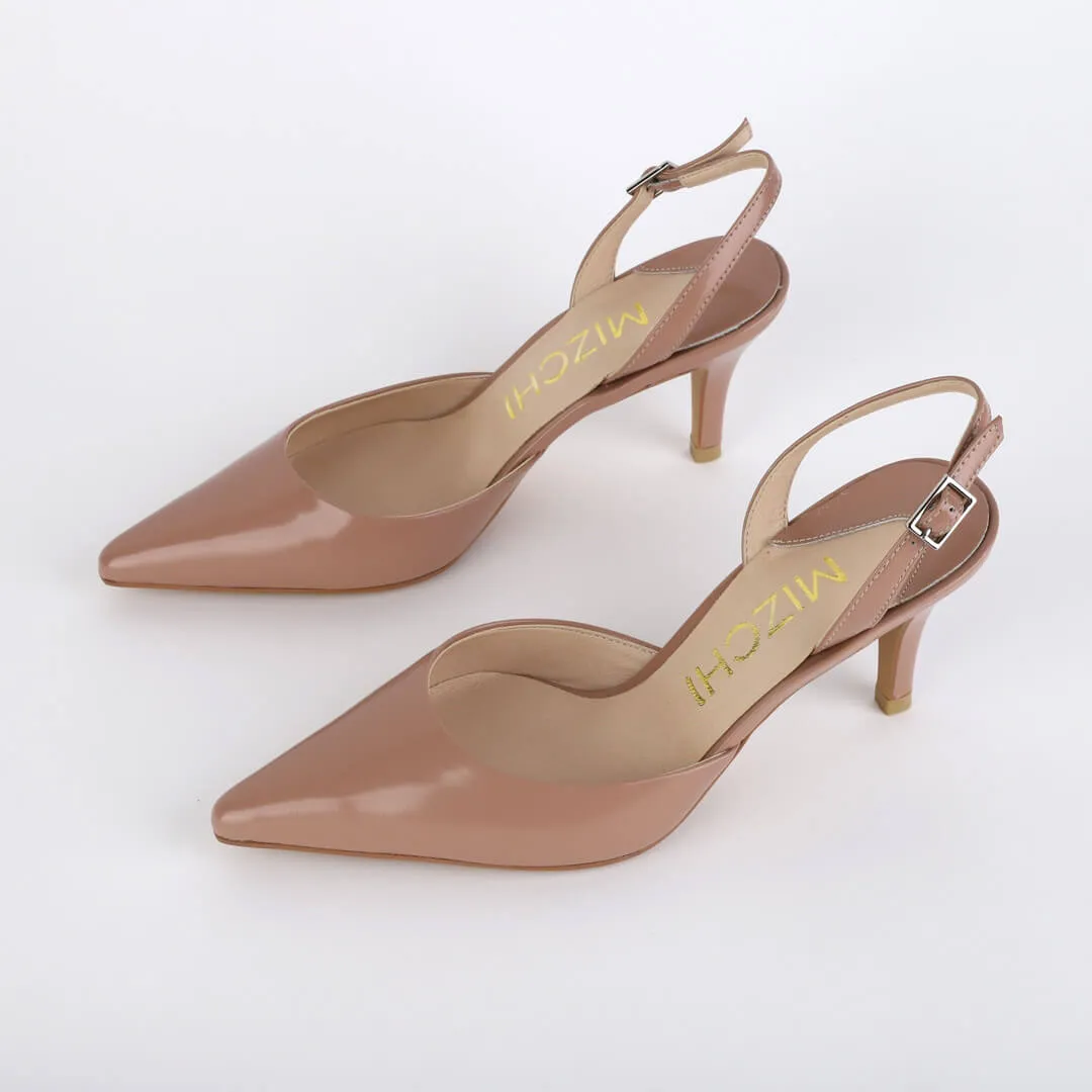 *UK size 2.5 - TESORO - pink-beige, 7cm heels