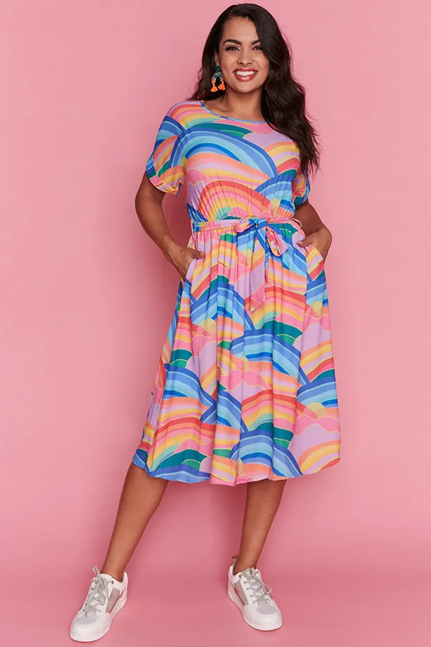 Valencia Rainbowscape Dress