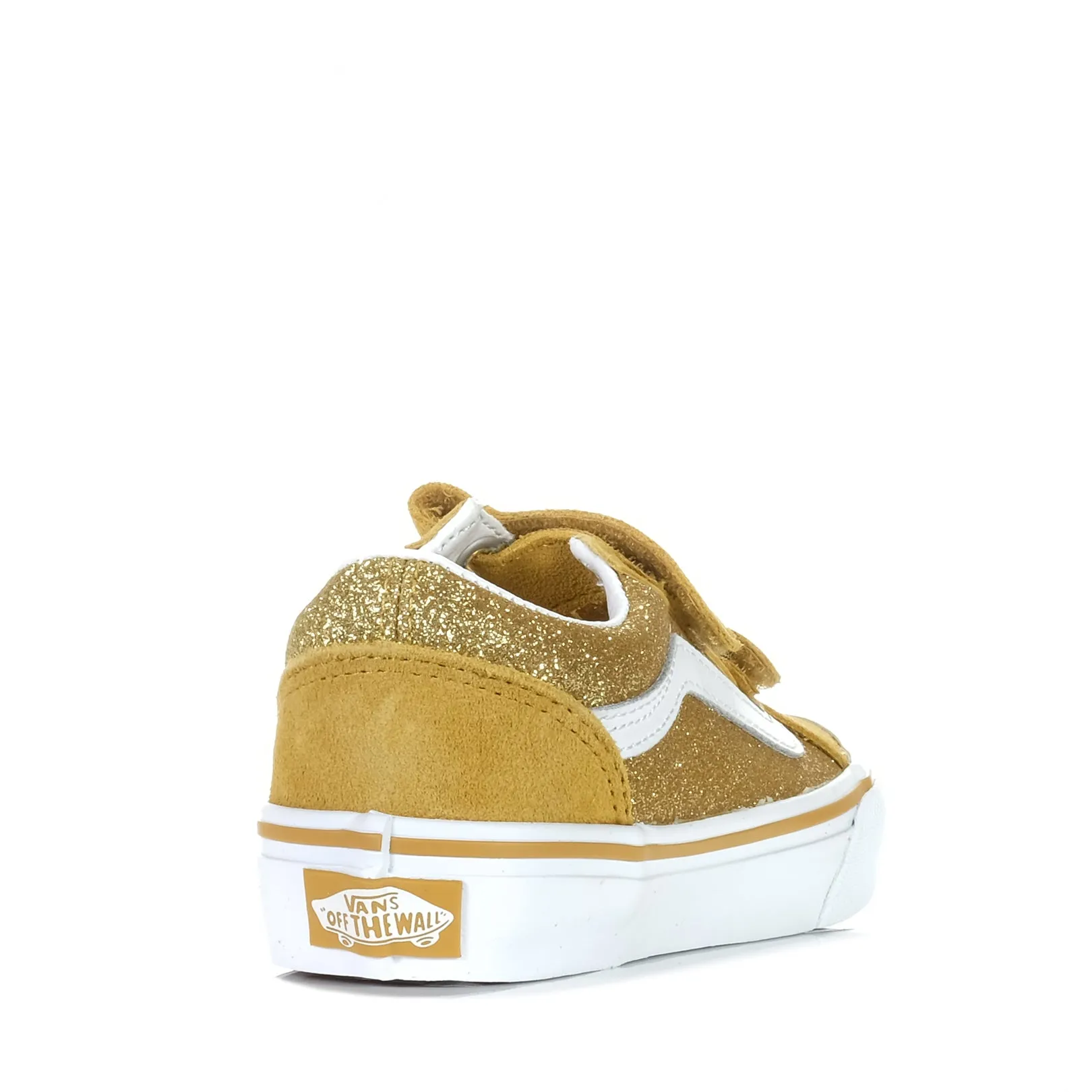 Vans Old Skool V Gold Glitter