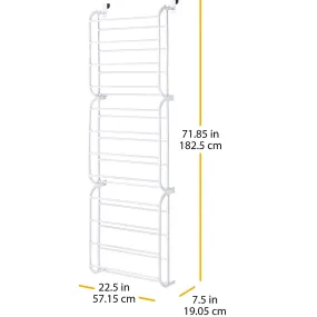 Whitmor Over The Door Shoe Rack 36 Pair