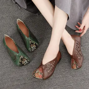 Women Ethnic Style Breathable Paneled Single Shoes