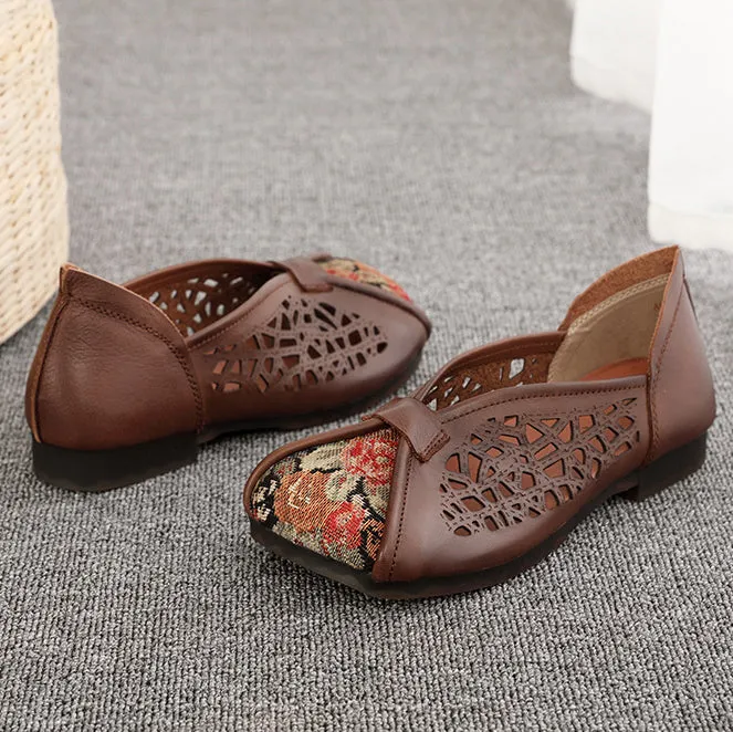 Women Ethnic Style Breathable Paneled Single Shoes