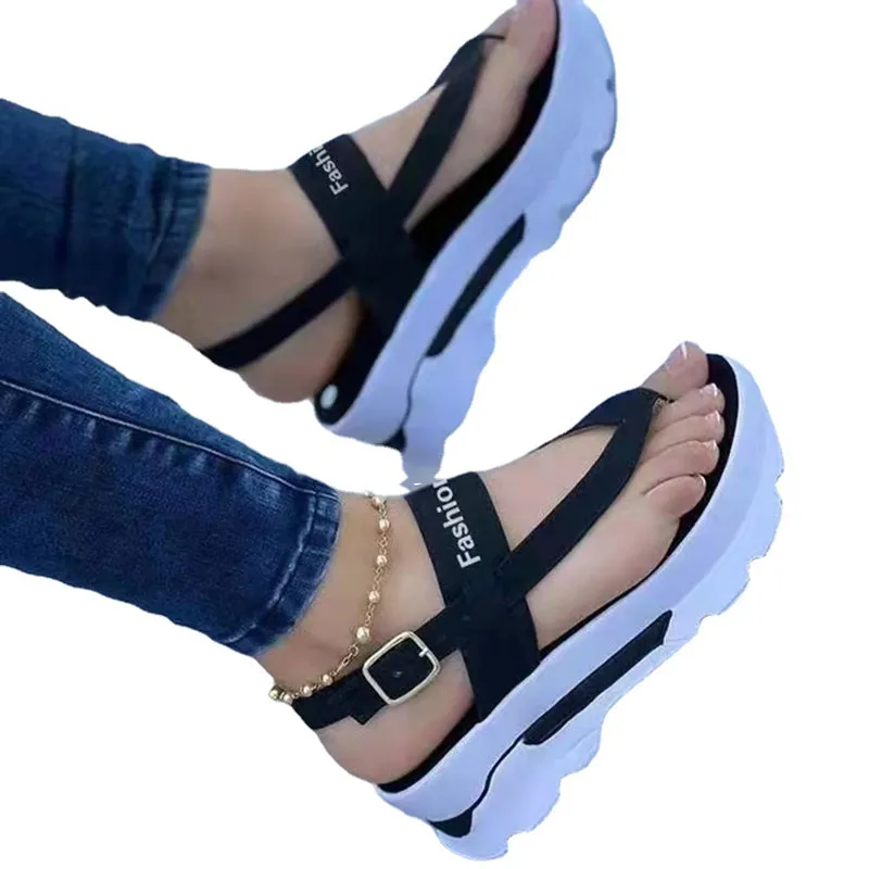 Women Flip Flops Casual Platform Heel Wedge Sandals