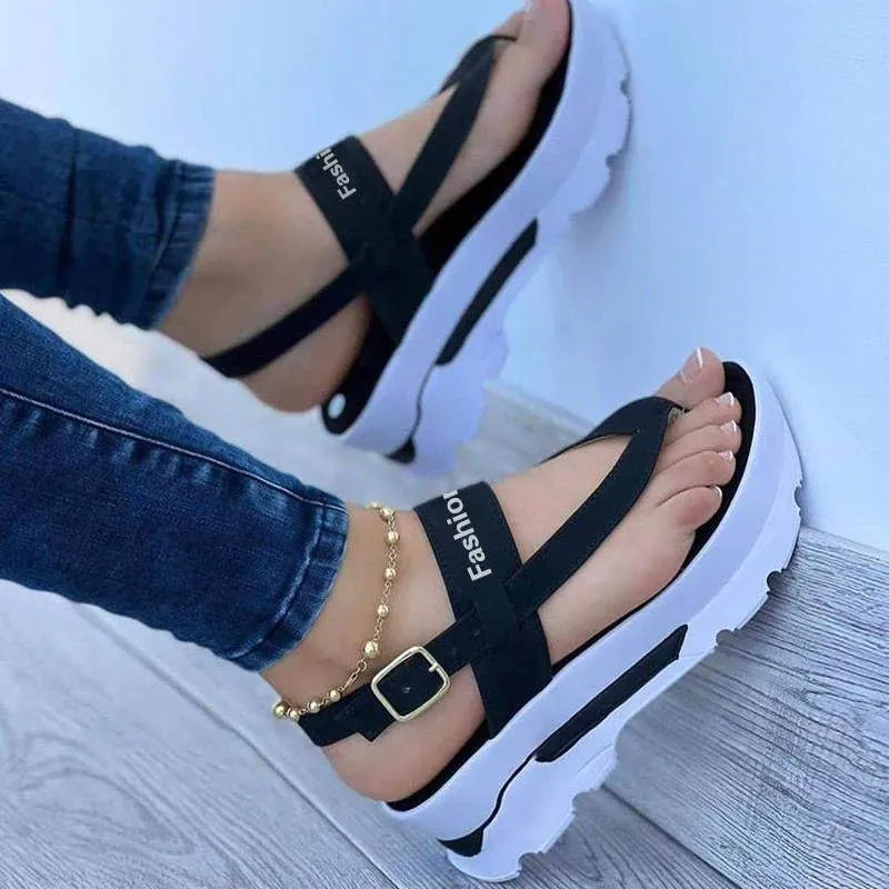 Women Flip Flops Casual Platform Heel Wedge Sandals