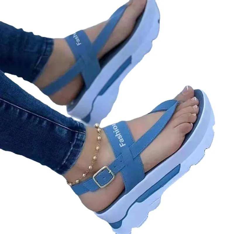 Women Flip Flops Casual Platform Heel Wedge Sandals