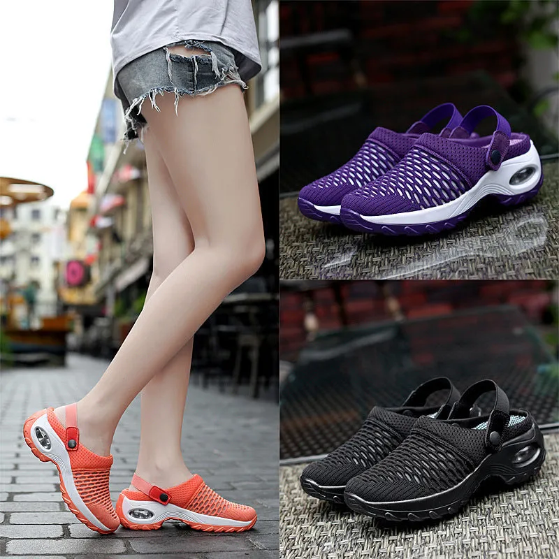 Womens Breathable Mesh Platform Outdoor Walking Casual Sandals