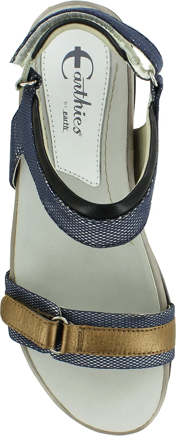 Women's Earth Argo Blue Multi Leather/Linen