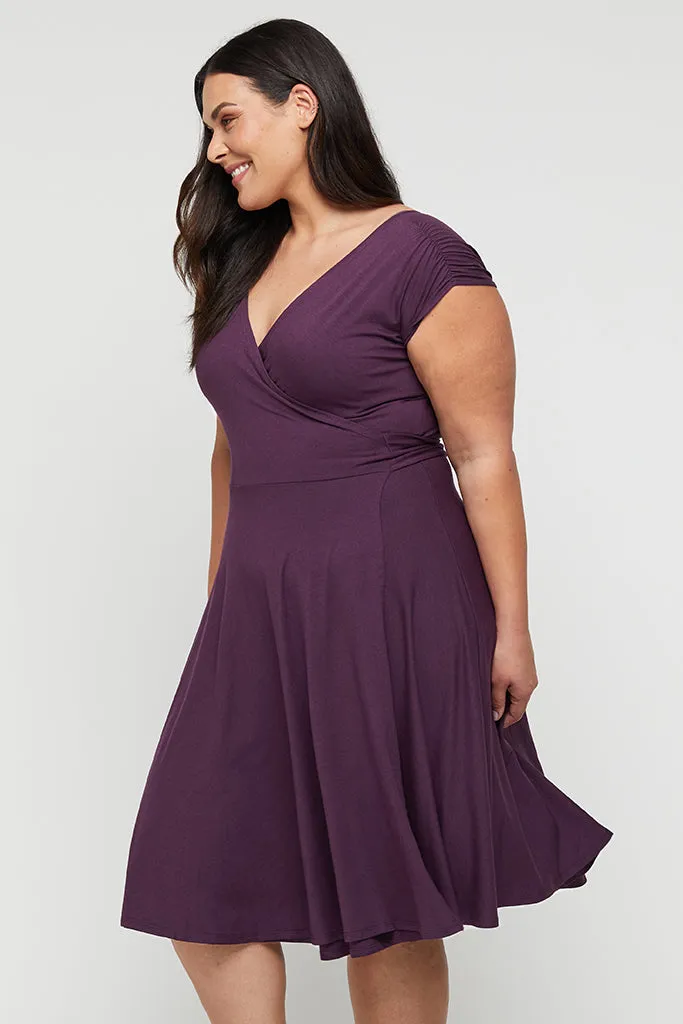 Wrap Dress - Plum