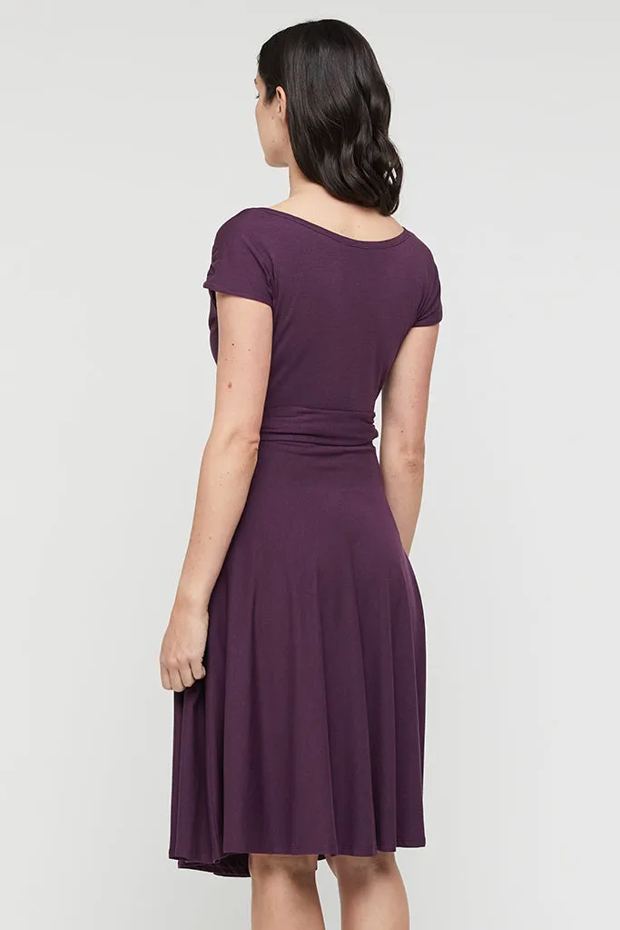 Wrap Dress - Plum